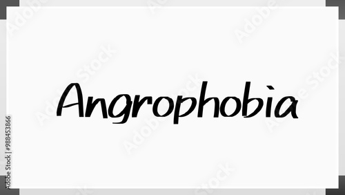 Angrophobia のホワイトボード風イラスト