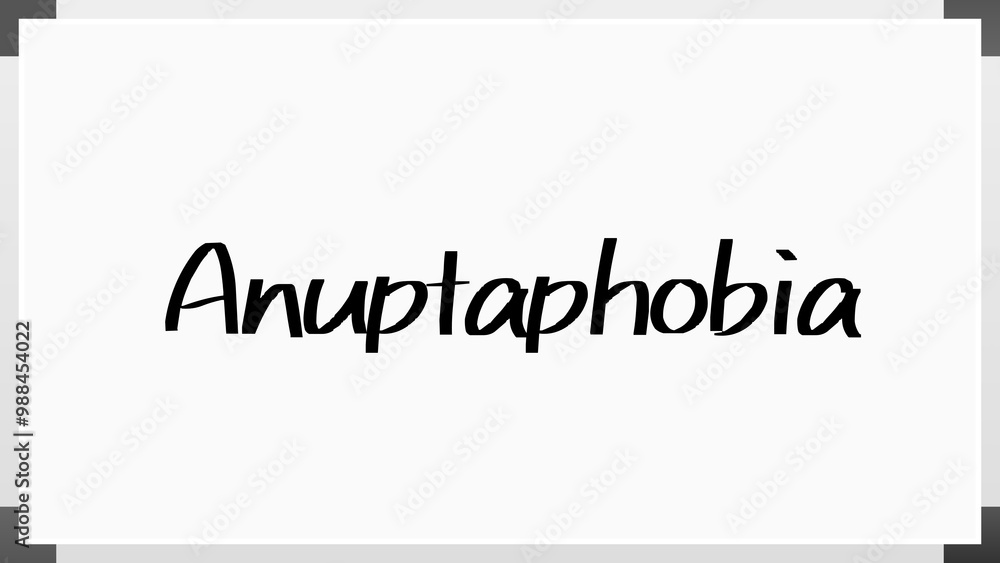 Anuptaphobia のホワイトボード風イラスト Anuptaphobia のホワイトボード風イラスト