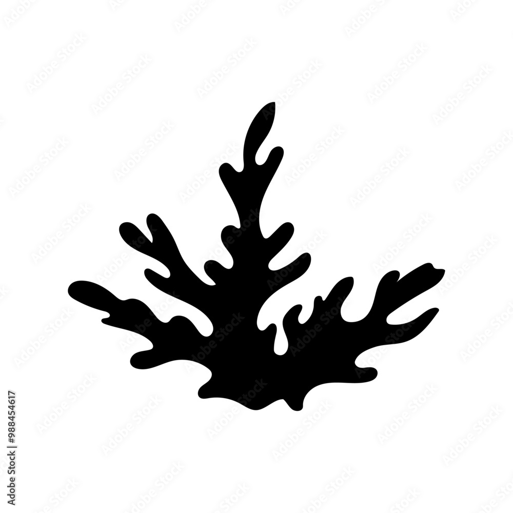 Coral icon vector. Coral reef illustration sign. Algae symbol. Marine life logo. Coral icon vector. Coral reef illustration sign. Algae symbol. Marine life logo.