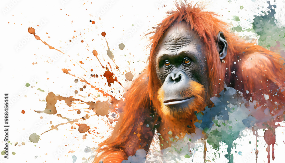 Lively orangutan Lively orangutan
