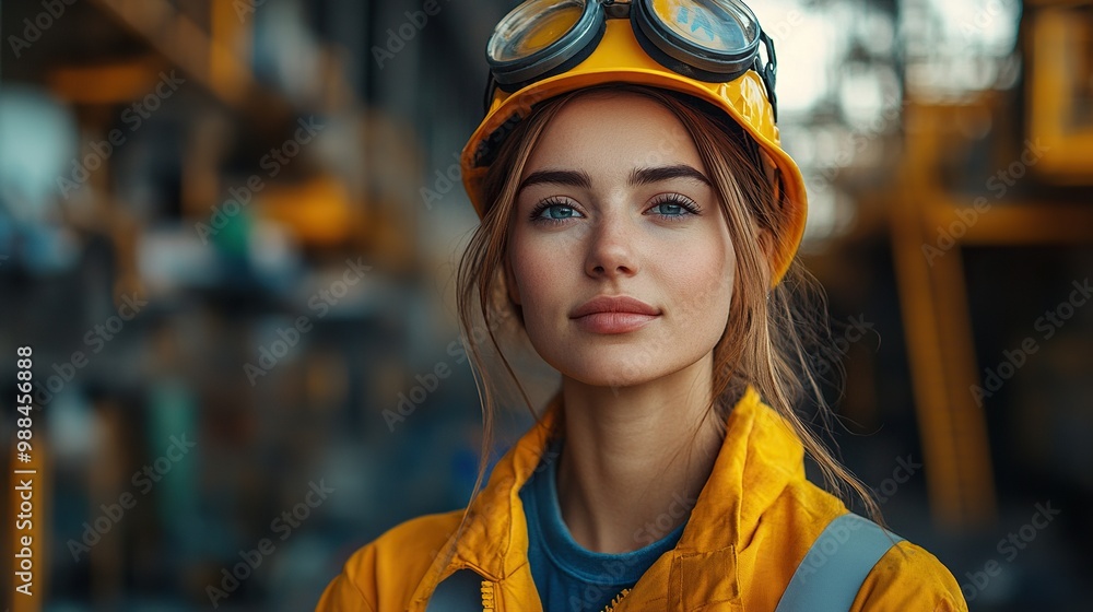 woman worker on landfill waste management, environmental concept woman worker on landfill waste management, environmental concept