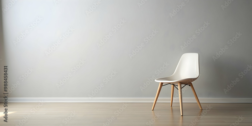 A minimalist chair in a modern room , interior design, furniture, seating, home decor, contemporary, empty room A minimalist chair in a modern room , interior design, furniture, seating, home decor, contemporary, empty room
