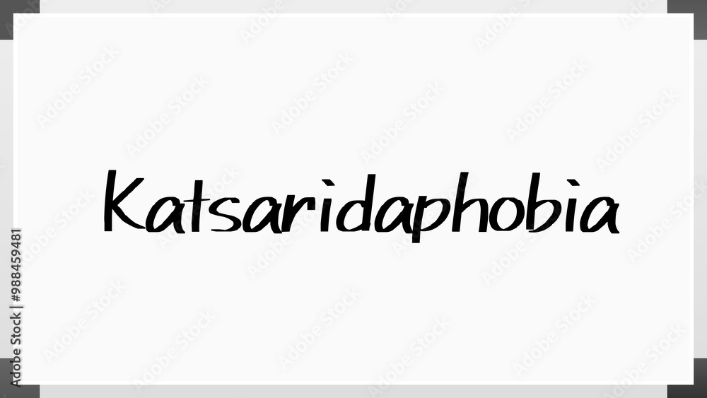 Katsaridaphobia のホワイトボード風イラスト Katsaridaphobia のホワイトボード風イラスト