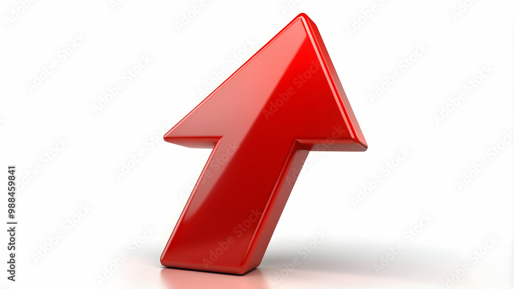 Dynamic red arrow pointing up, success, growth, progress, direction, leadership, motivation, achievement Dynamic red arrow pointing up, success, growth, progress, direction, leadership, motivation, achievement