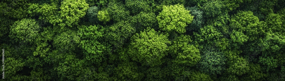 Aerial View of Lush Green Forest Canopy with Dense Foliage and Vibrant Trees in a Serene Natural Landscape Aerial View of Lush Green Forest Canopy with Dense Foliage and Vibrant Trees in a Serene Natural Landscape