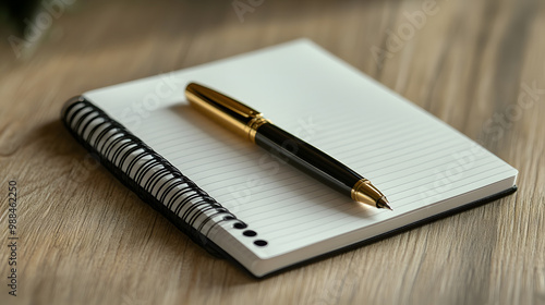 Elegant Spiral Notebook Composition