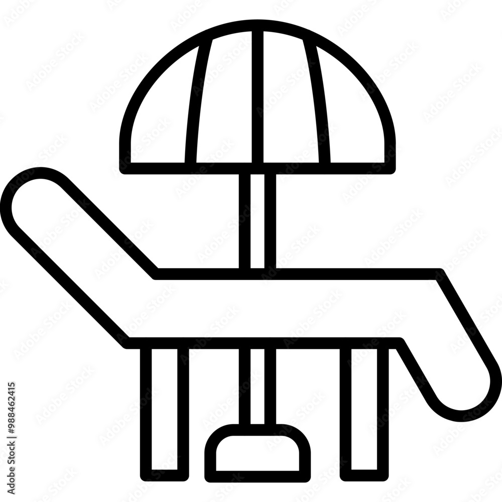 Deck Chair Icon Deck Chair Icon