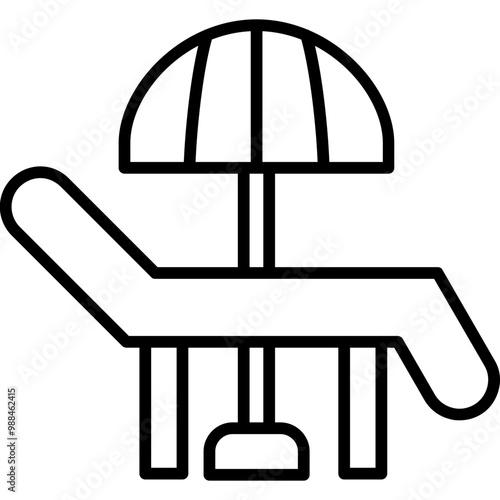 Deck Chair Icon