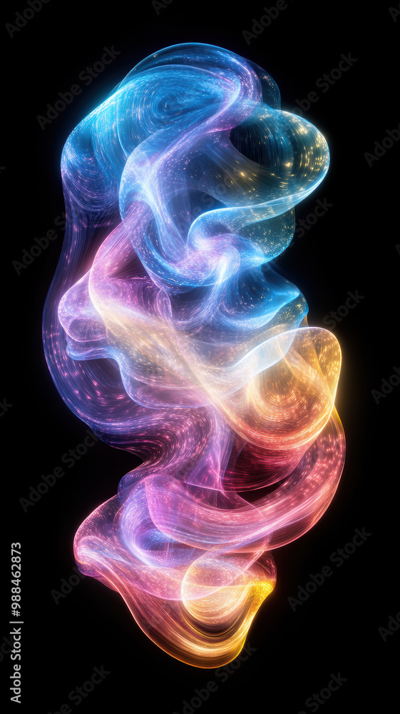 Softly Lit Curves on Dark Background Softly Lit Curves on Dark Background