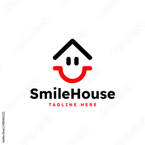 Smile House Home Logo Design. Logo Design for your Business Similar Real Estate and apart.