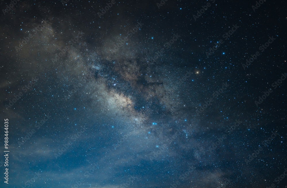 Fototapeta premium Milky way galaxy with stars and space dust in the universe