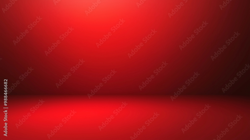 Obraz premium A solid red background with a subtle gradient from black at the edges to light red in the center. isolated on a solid red background. Illustrations 