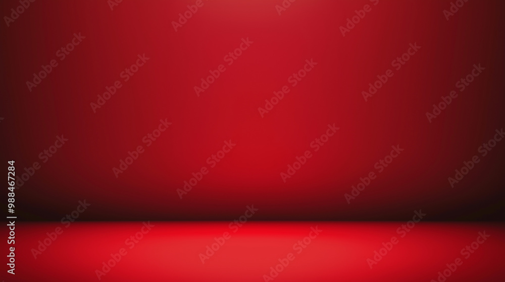 Obraz premium A solid red background with a subtle gradient from black at the edges to light red in the center. isolated on a solid red background. Illustrations 