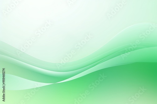 Soft green abstract waves creating a calming background.