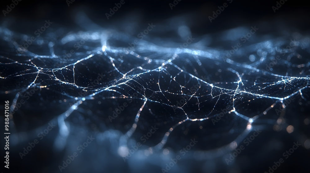 Abstract Blue Network Web Structure Digital Technology Background Abstract Blue Network Web Structure Digital Technology Background