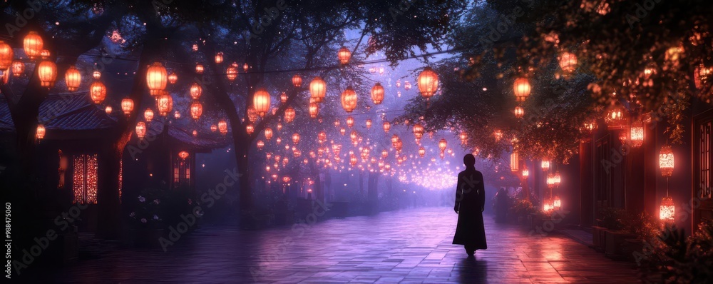 Enchanted village with glowing lanterns, fantasy, pastel hues, digital painting Enchanted village with glowing lanterns, fantasy, pastel hues, digital painting