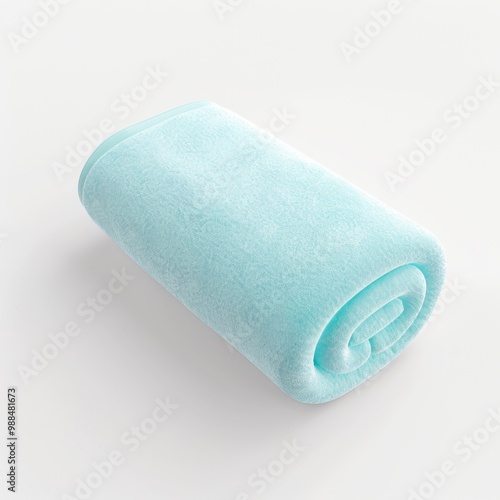 washcloth in 3d style on the white background