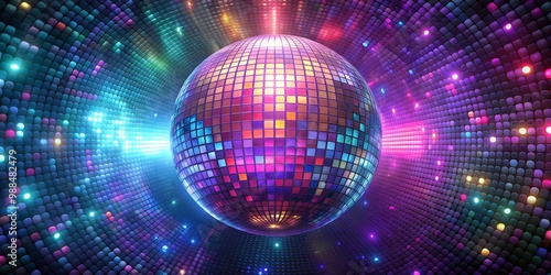 disco ball with lights wallpaper background