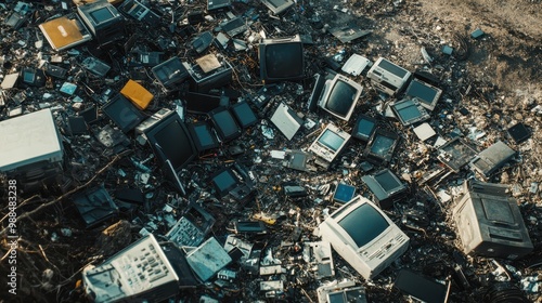 Discarded and Fragmented Electronic Devices - A Chaotic Landscape of Technological Waste