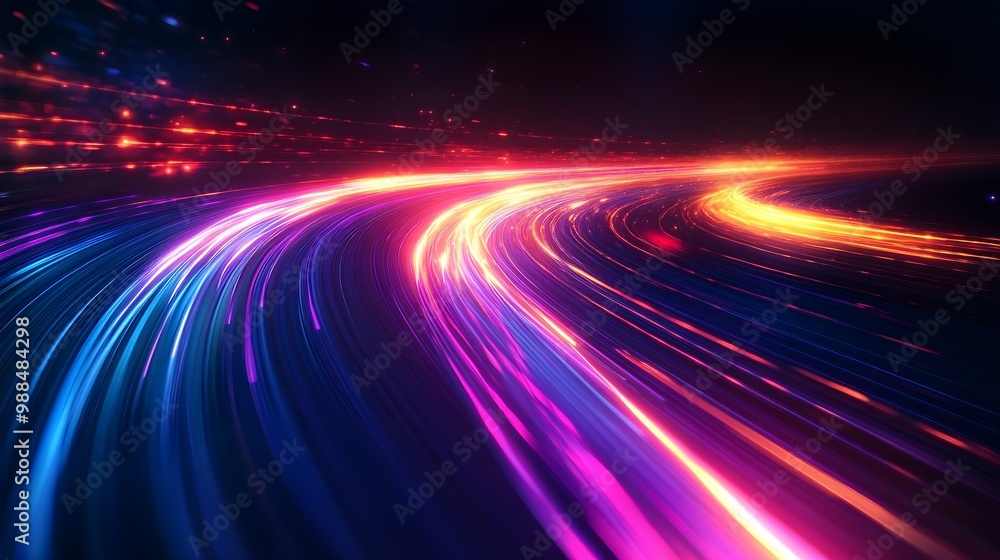 Abstract Neon Lights Speed Lines Background Abstract Neon Lights Speed Lines Background
