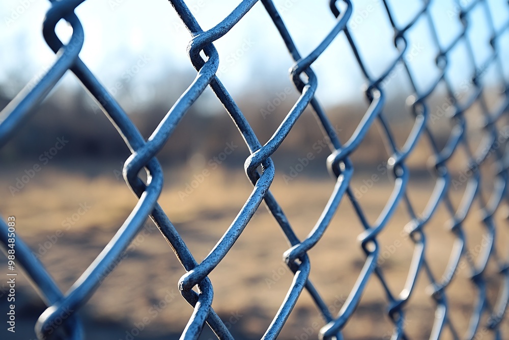 Close-Up of Chain-Link Fence Close-Up of Chain-Link Fence