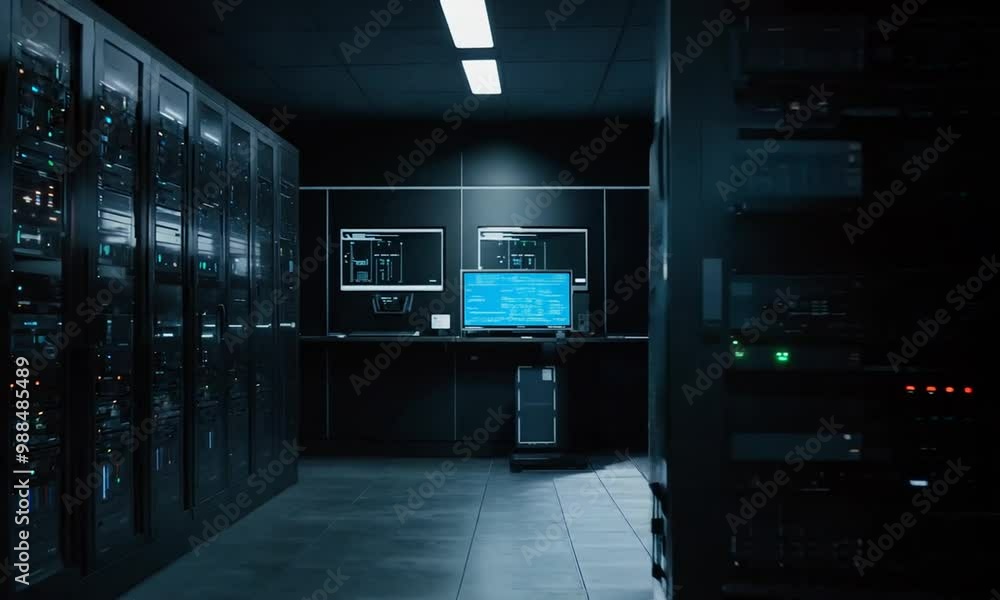 Blackout in a server room Blackout in a server room