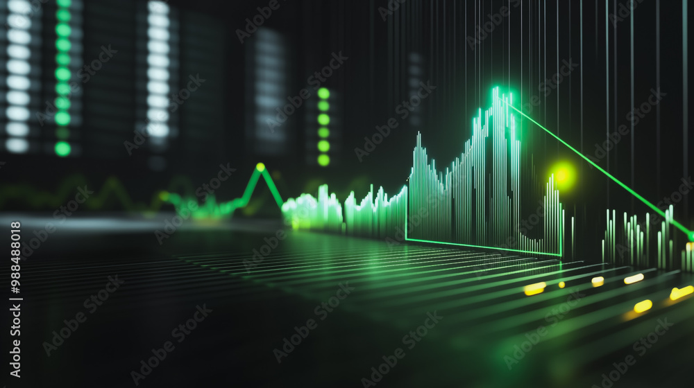 custom made wallpaper toronto digitalAbstract business black background with Colorful charts and graphs with statistics to innovative analyze business potential and forecast future development of companies growth.