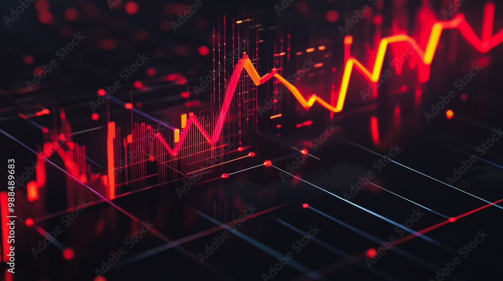 Abstract business black background with Colorful charts and graphs with statistics to innovative analyze business potential and forecast future development of companies growth. Abstract business black background with Colorful charts and graphs with statistics to innovative analyze business potential and forecast future development of companies growth.