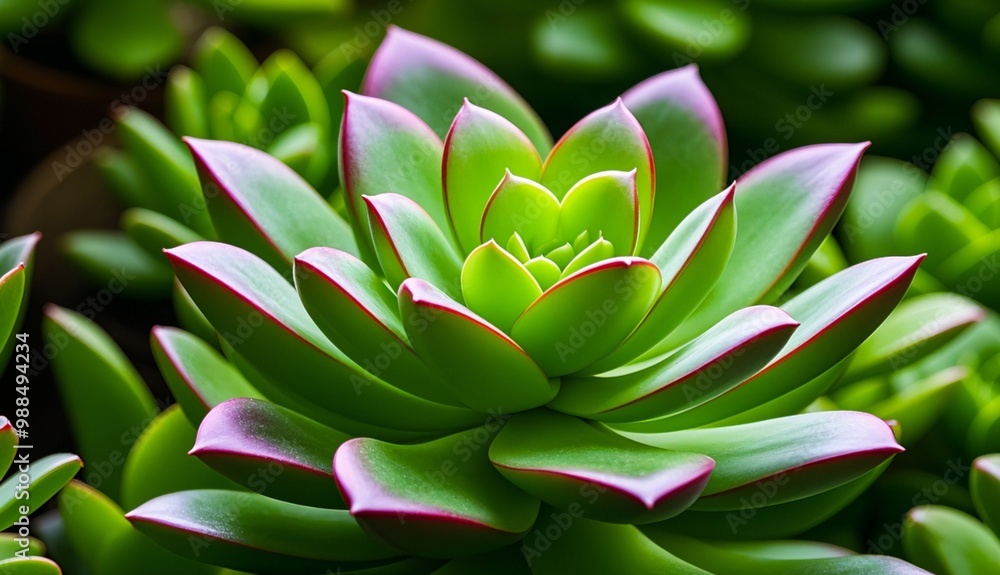Green leaves of Aeonium canariense Green leaves of Aeonium canariense