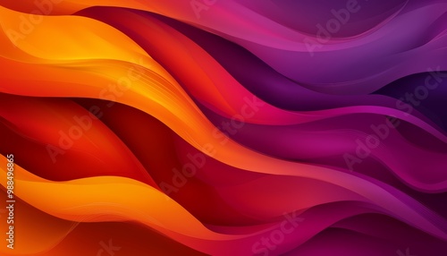 Lava lamp-inspired vector with fluid, rounded shapes, soft red, orange, and purple tones, gentle movement and abstract curves, retro disco vibe, minimalistic background to enhance a red can on top