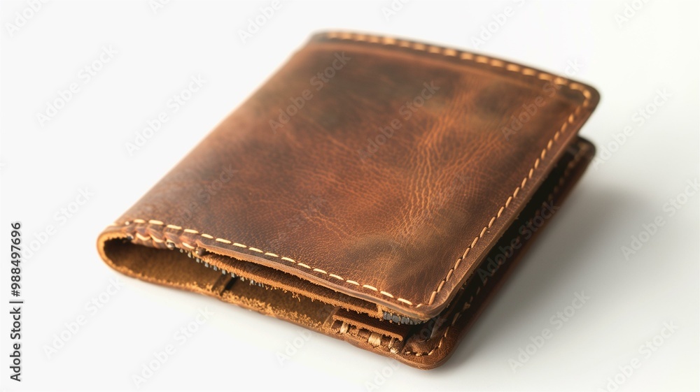 Elegant and detailed leather wallet design showcasing fine craftsmanship Elegant and detailed leather wallet design showcasing fine craftsmanship