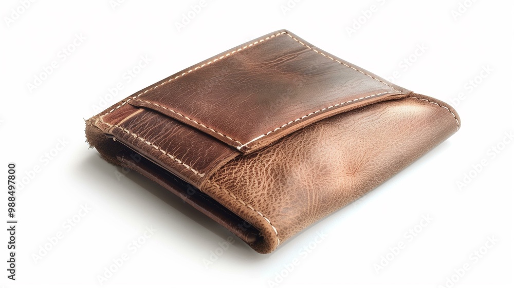 Elegant and detailed leather wallet design showcasing fine craftsmanship Elegant and detailed leather wallet design showcasing fine craftsmanship