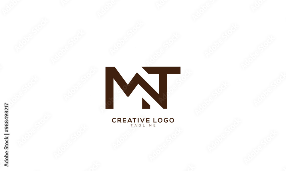 MT Abstract initial monogram letter alphabet logo design MT Abstract initial monogram letter alphabet logo design