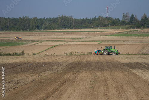 tractor in field