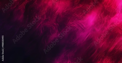 An intense red orange color gradient on a black background, luminous color wave grainy gradient, copy space