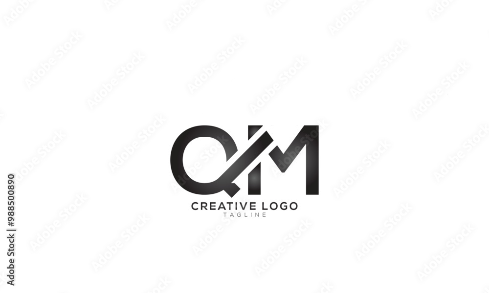 QM Abstract initial monogram letter alphabet logo design QM Abstract initial monogram letter alphabet logo design