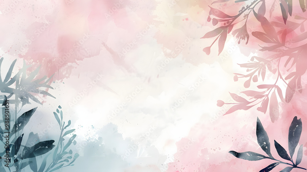 Embellished Frame Background watercolor Embellished Frame Background watercolor