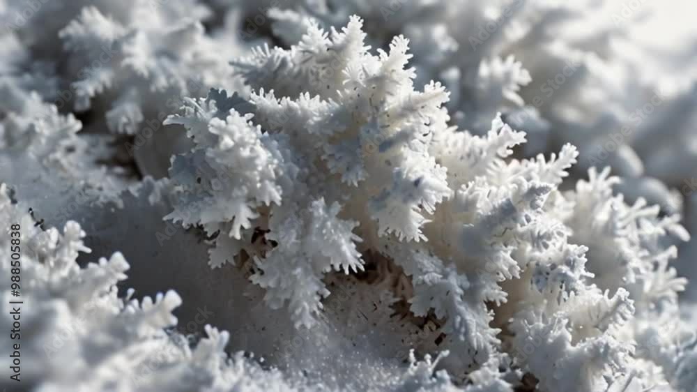 Snow isolated on a white background, shown up close in detail. Snow isolated on a white background, shown up close in detail.