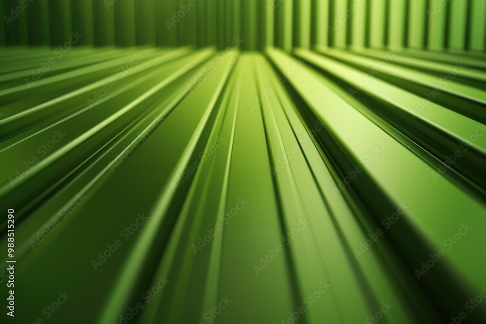 Sharp digital design with green lines on blurred background.