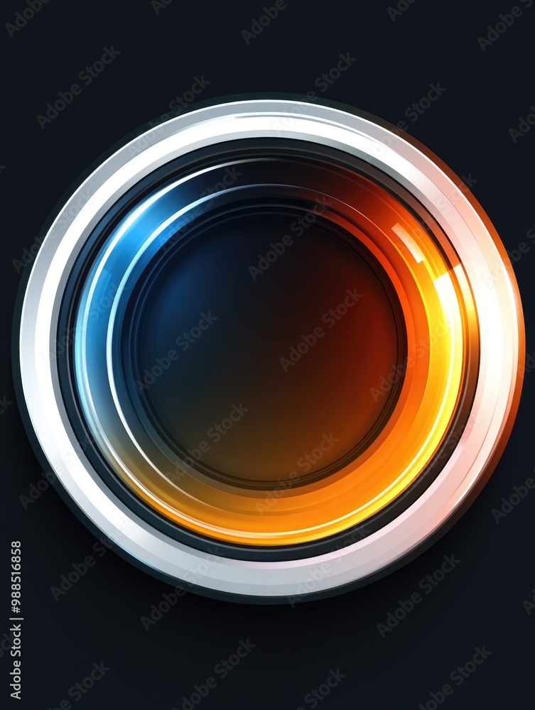 A stylized camera lens graphic with an optical illusion effect, featuring a circular band of motion blur around a stationary central circle. A stylized camera lens graphic with an optical illusion effect, featuring a circular band of motion blur around a stationary central circle.