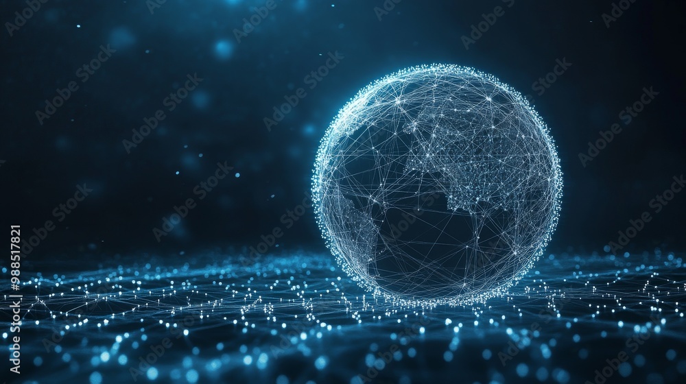 Digital Globe: Network Connection and Global Communication Digital Globe: Network Connection and Global Communication