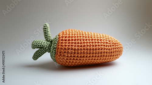 Crocheted vegetable Carot photo