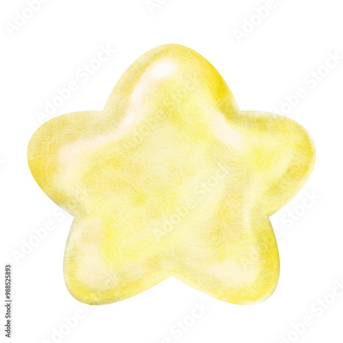 Star Yellow Jelly Fluffy 3.4