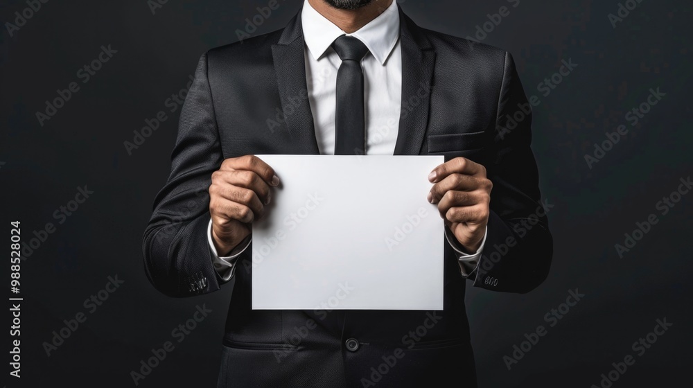 White Label Marketing: Businessman Showcasing Refined Brand Name Product White Label Marketing: Businessman Showcasing Refined Brand Name Product