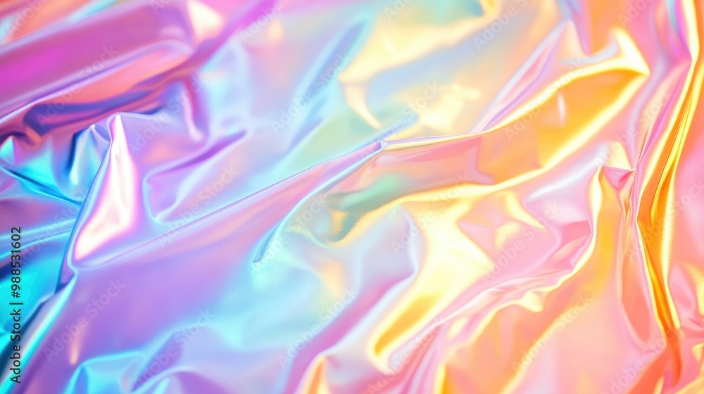 Abstract Iridescent Fabric with Shimmering Colors Abstract Iridescent Fabric with Shimmering Colors