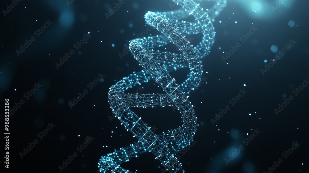 Abstract DNA Helix: Exploring the Genetic Code Abstract DNA Helix: Exploring the Genetic Code