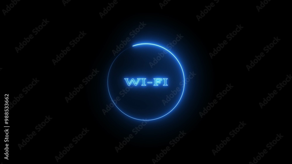 Abstract Wireless Wi-Fi Connection Symbol Illustration. Abstract Wireless Wi-Fi Connection Symbol Illustration.