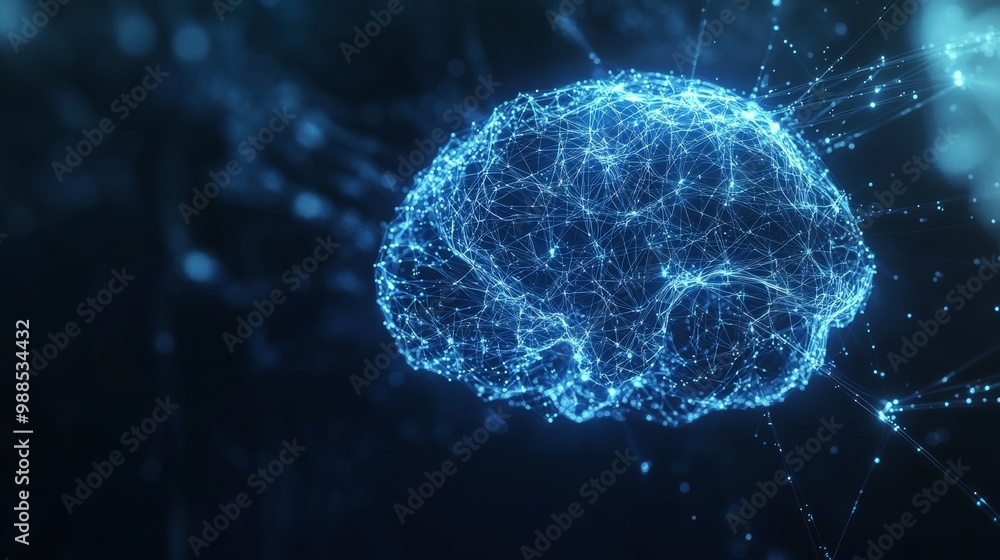 Abstract Digital Art: A Networked Human Brain Abstract Digital Art: A Networked Human Brain