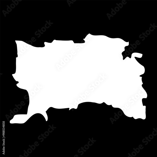 Ramallah and al Bireh Governorate map, administrative division of Palestine. Vector illustration. photo