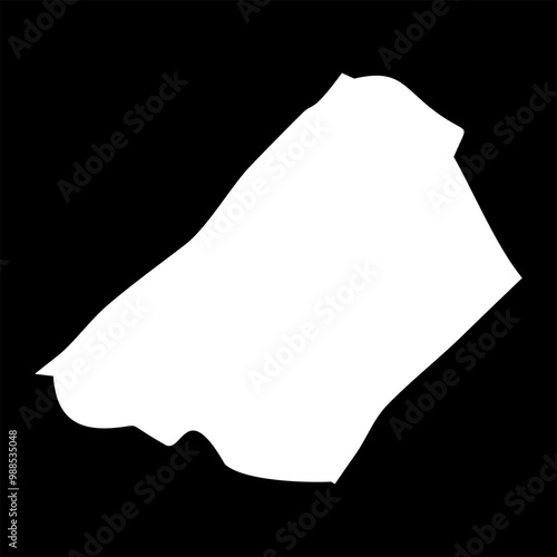 Deir al Balah Governorate map, administrative division of Palestine. Vector illustration.
